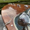 Riva båt lackad med fernissa, 2k båtlack Double Coat Dubbel UV