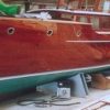 Mahognybåt lackerad med Double Coat Karat och Dubbel UV. Köp båtlack hos www.de-ijssel-coatings.se