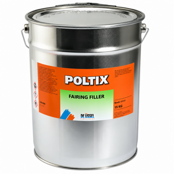 Poltix Fairing Filler är ett polyesterbaserat lättspackel – 15 kg.