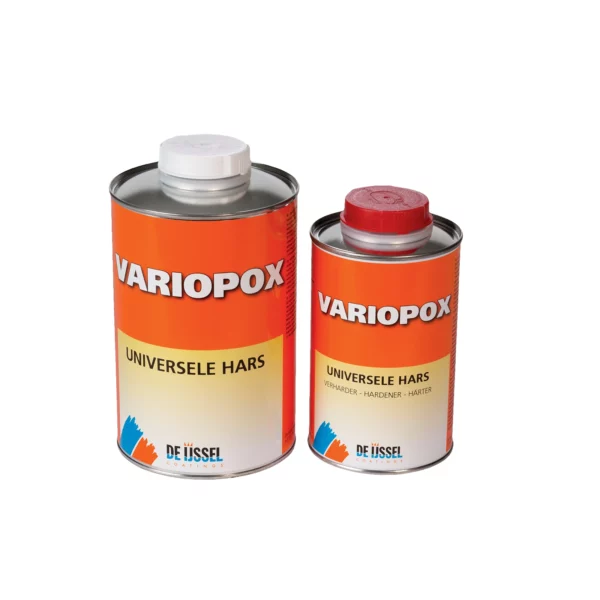 Variopox Universal är lamineringsepoxi i 1,5 liter set och 7,5 liter set. Variopox Universal är något tunnare epoxi och kallas ibland för epoxilack. Köp hos www.de-ijssel-coatings.se