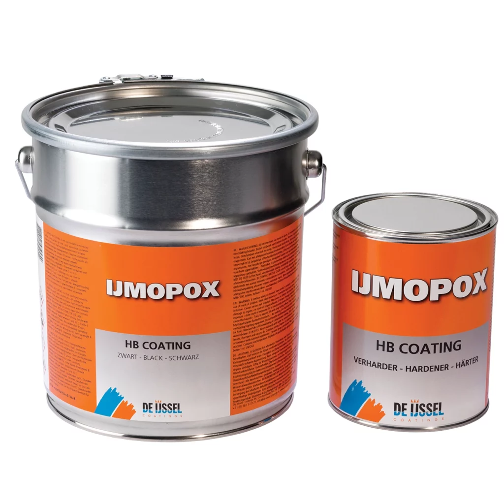 Böldspärr epoxigrundfärg IJmopox HB Coating för att epoxibehandla båt, epoxibehandling och rostskydda stål eller aluminium