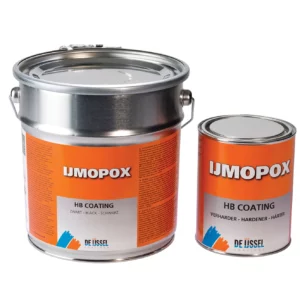 IJmopox HB Coating har högst andel epoxi av alla epoxifärger på marknaden som är lösningsmedelsbaserade. Med 70 % epoxi och endast 30 % lösningsmedel målar du effektivare med IJmopox HB Coating – spar tid och pengar med rätt färg.