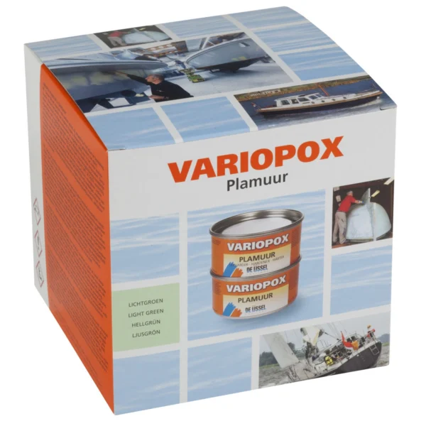 Variopox Filler är ett starkt och tätt epoxispackel, en epoxi filler med grova fyllnadsmedel. Spackla med epoxispackel för permanent styrka och täthet under eller ovan vattenlinjen. Använd Variopox Filler för små eller stora reparationer. Finns i flera förpackningar. Variopox Filler är ett lättslipat epoxispackel. Köp hos www.de-ijssel-coatings.se