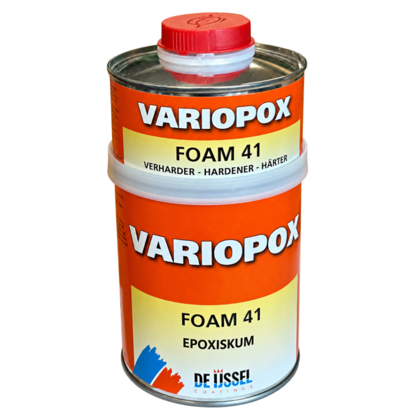 Variopox epoxy foam 41 är ett hårt och vattentätt epoxiskum som tillverkas av De IJssel Coatings - 1,25 kg-set