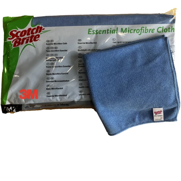 3M 2012 Essential Microfibre är en bra och prisvärd mikrofiberduk som tål tvättas upp till 300 ggr. Mikrofiberduk används för dammborttagning efter slipning i kombination med Double Coat Avfettning, före målning.