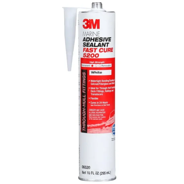 marin fogmassa 3M 5200 FC adhesive sealant på tub. Extremt start lim av polyuretan för marina applikationer ovan eller under vattenlinjen. Köp 3M 5200 FC polyuretanlim hos www.de-ijssel-coatings.se
