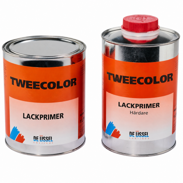 Tweecolor är en 2K polyuretanbaserad lackprimer i 2 liter-set. Tillgänglig i flera kulörer.