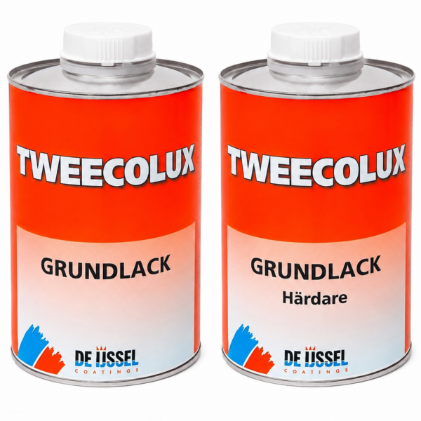 Tweecolux är en transparent 2K polyuretanbaserad grundlack i 2 liter-set.