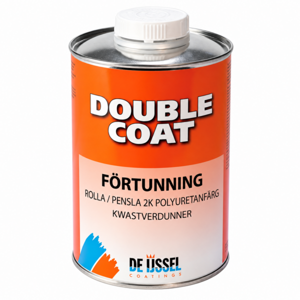Double Coat Förtunning 1 liter – för spädning av sträckfärg, sträcklack och 2K polyuretanfärg