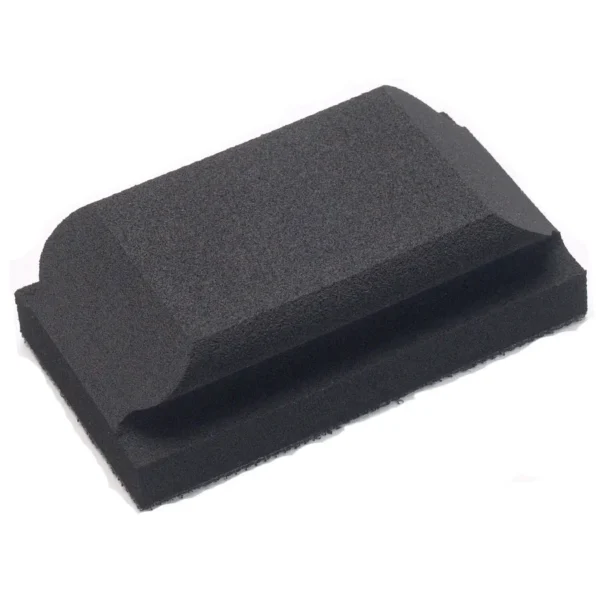 Mirka handslipstöd. En slipkloss som används till Abranet och Mirlon Total slipduk fiberduk. Även kallad Mirka Soft Block. Passar till slippapper P1500 P2500