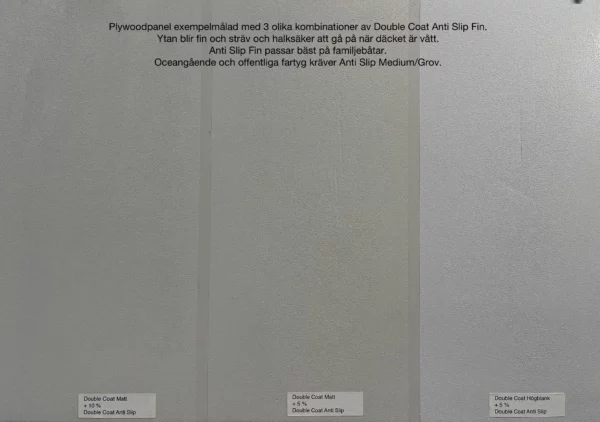 Halkfria ytor och halkskyddsytor målas med Double Coat Anti Slip för bra grepp utan risk för att halka. Köp halkskyddsfärg och halkskyddspulver hos www.de-ijssel-coatings.se