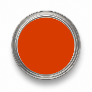 Färgburkslock i DC 842 Orange – djupt röd-orange Double Coat-kulör