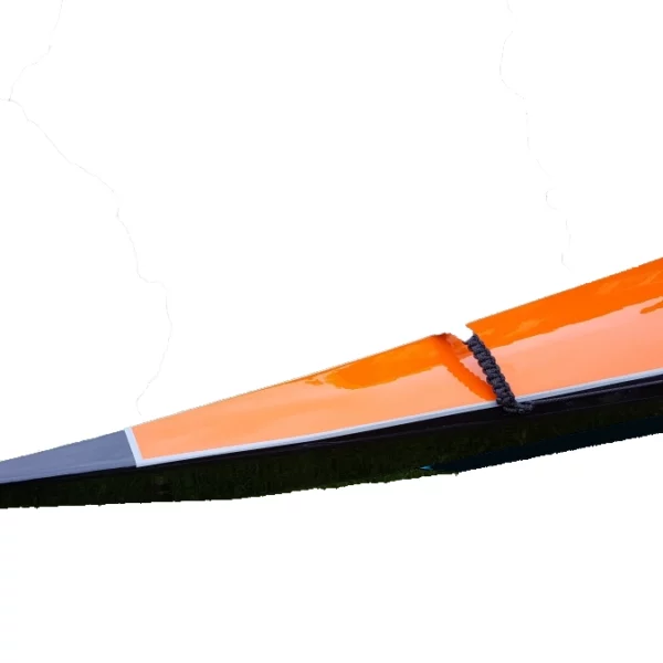 Double Coat DC 842 Orange. Kajak målad med Double Coat. Beställ färg hos www.de-ijssel-coatings.se