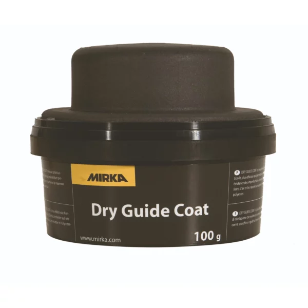Mirka Dry Guide Coat – kontrollfärg. Sudda ut kontrollfärgen för att avslöja defekter i ytan. Kontrollfärg är en slags sliphjälp. Köp Dry guide coat hos www.de-ijssel-coatings.se