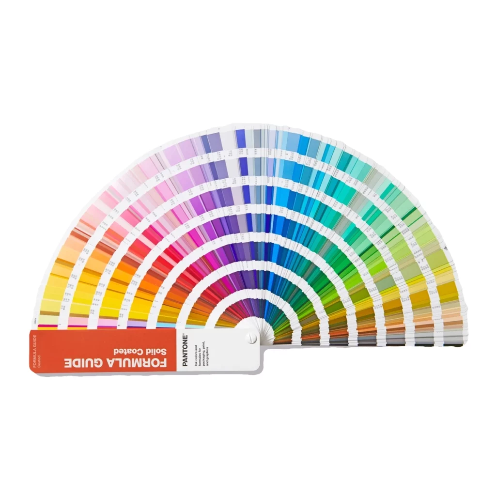 Patone Formula Guide visar alla Pantone-kulörer