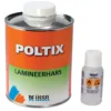 Polyesterharts Poltix Lamineringsharts av ISO polyester. Lätt tixotropt polyester lamineringsharts för plastning med glasfiber. 750 ml set.