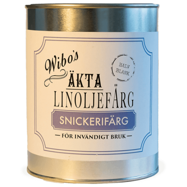 Wibo Snickerifärg halvblank Wibo linoljefärg är den bästa linoljefärgen enligt oss, därför är vi stolta återförsäljare av Wibo linoljefärg. Vi ger dig full konsultation om liniljefärg och rätt färg till rätt planka. Wibo har flera färger så som linoljegrund för sågat eller hyvlat virke, mellanfärg, slipstrykningsfärg, färdigfärg och snickerifärg.Ring oss idag, gå till www.de-ijssel-coatings.se