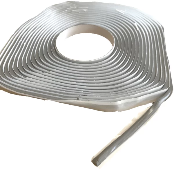Butylband är ett tätningsmedel som inte stelnar. Butylgummi grå 6 mm