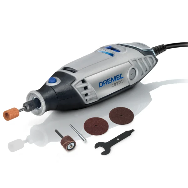 Dremel Multiverktyg 3000-5 är en elektrisk maskin för att fräsa ur sprickor i gelcoat, eller kapa metall, polera eller slipa små detajer