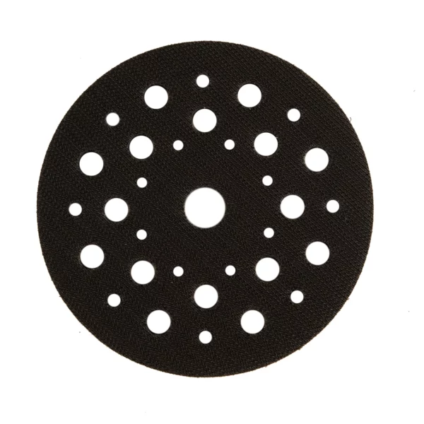 Mirka mellanläggsplatta är en pad saver som fungerar som en distansplatta mellan slipmaskinens backing pad och Abranet. Detta Abranet interface är 125 mm i diameter, 5 mm tjock och har en hålbild på 33 hål.