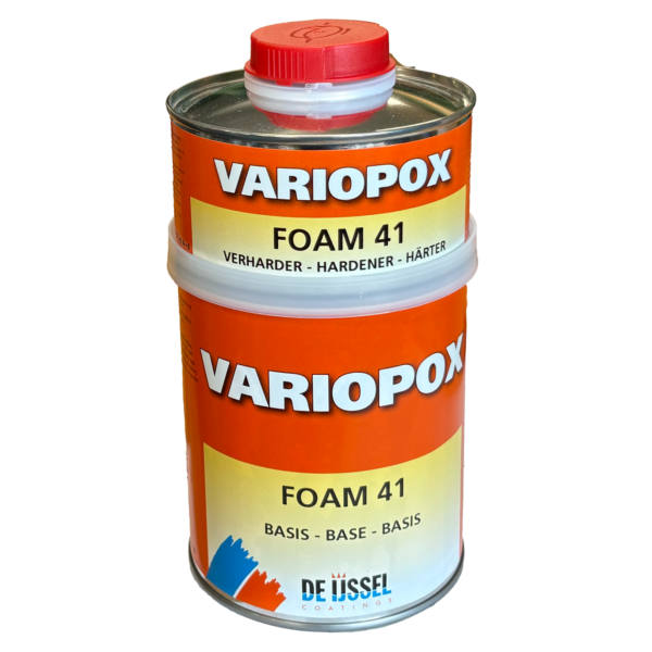Variopox epoxy foam 41 är ett hårt och vattentätt epoxiskum som tillverkas av De IJssel Coatings