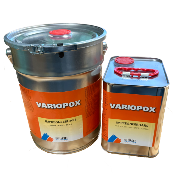 Epoxiharts Variopox Impregnering 7,5 kg-set är ett tjockt epoxibaserat lamineringsharts för starka glasfiberlaminat