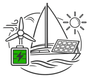 Vind- och solladdning på segelbåt med Superwind SW350 vindgenerator