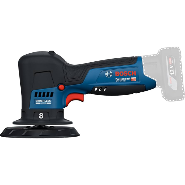 Bosch PRO GPX 12V-125 polermaskin – batteridriven oscillerande polermaskin för polering och vaxning
