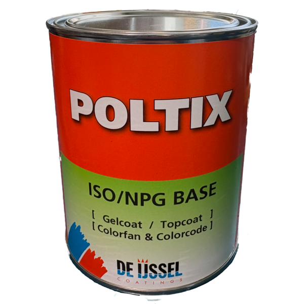 Poltix Gelcoat 1 kg – UV-beständig gelcoatfärg i rätt kulör för reparation och ytbehandling av glasfiberbåtar.